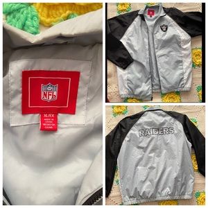 NFL Raiders Windbreaker Jacket.